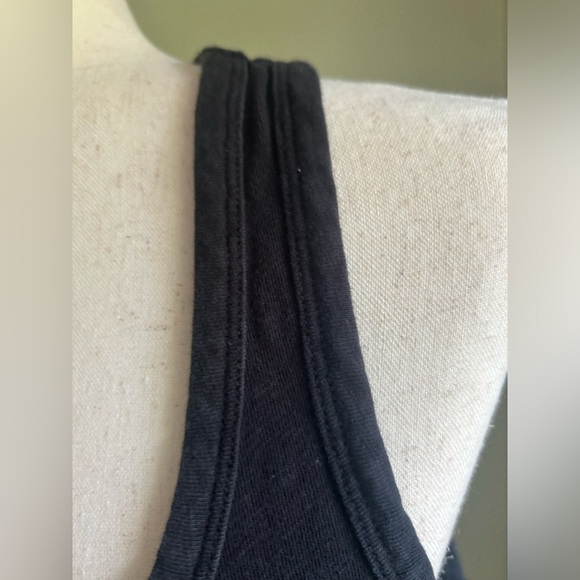 J Crew Re-Imagined Eco label black High/Low black tank dress. Racer back. Size S - Picture 5 of 15